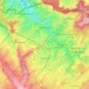 Topografische kaart Blieberg, hoogte, reliëf