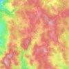 Topografische kaart Saint-Germain-l'Herm, hoogte, reliëf
