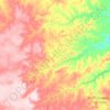 Topografische kaart Miravânia, hoogte, reliëf