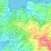 Topografische kaart Franza, hoogte, reliëf