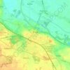Topografische kaart Brzeg, hoogte, reliëf