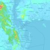 Topografische kaart Tacloban, hoogte, reliëf