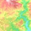 Topografische kaart Zucaina, hoogte, reliëf