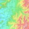 Topografische kaart Machalí, hoogte, reliëf