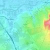 Topografische kaart Benijófar, hoogte, reliëf