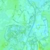 Topografische kaart Mespelare, hoogte, reliëf