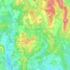 Topografische kaart Assas, hoogte, reliëf