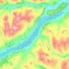 Topografische kaart Kenmore, hoogte, reliëf