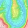 Topografische kaart Traben, hoogte, reliëf