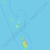 Topografische kaart Nicobar Islands, hoogte, reliëf