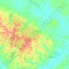 Topografische kaart Kecamatan Minas, hoogte, reliëf