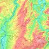 Topografische kaart 54439, hoogte, reliëf