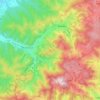 Topografische kaart 79244, hoogte, reliëf
