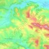 Topografische kaart Aurignac, hoogte, reliëf