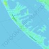Topografische kaart North Redington Beach, hoogte, reliëf