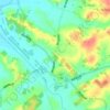 Topografische kaart 沼川, hoogte, reliëf