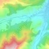 Topografische kaart Zorraquín, hoogte, reliëf