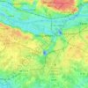 Topografische kaart Bouguenais, hoogte, reliëf