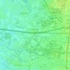 Topografische kaart Terschuur, hoogte, reliëf