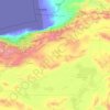 Topografische kaart Semnan (provincie), hoogte, reliëf