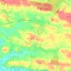 Topografische kaart Coësmes, hoogte, reliëf