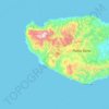 Topografische kaart Buru Selatan, hoogte, reliëf