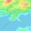 Topografische kaart Murrough, hoogte, reliëf