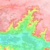 Topografische kaart Pesquera de Duero, hoogte, reliëf