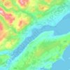 Topografische kaart Cromarty Firth, hoogte, reliëf