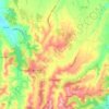 Topografische kaart Carpeneto, hoogte, reliëf