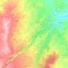 Topografische kaart Plenas, hoogte, reliëf