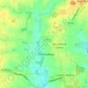 Topografische kaart Aythorpe Roding, hoogte, reliëf