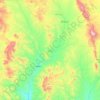 Topografische kaart Arizpe, hoogte, reliëf