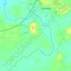 Topografische kaart Enniscoush, hoogte, reliëf