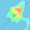 Topografische kaart Isla San Fransisco, hoogte, reliëf