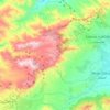 Topografische kaart Ifarni إفرني, hoogte, reliëf