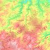 Topografische kaart Zeulenroda-Triebes, hoogte, reliëf