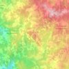 Topografische kaart Marval, hoogte, reliëf