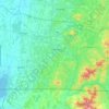 Topografische kaart Brome-Missisquoi, hoogte, reliëf