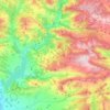 Topografische kaart Conca de Dalt, hoogte, reliëf
