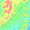 Topografische kaart Antigua, hoogte, reliëf