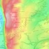 Topografische kaart Ayn, hoogte, reliëf