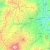 Topografische kaart Ambato, hoogte, reliëf