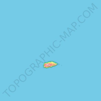 Topografische kaart Islas Desventuradas, hoogte, reliëf