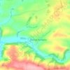 Topografische kaart George Nympton, hoogte, reliëf