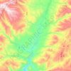 Topografische kaart M'Semrir امسمرير, hoogte, reliëf