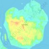 Topografische kaart Pulau Rupat, hoogte, reliëf