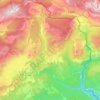 Topografische kaart Mons, hoogte, reliëf