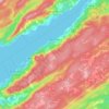 Topografische kaart Ben Eoin, hoogte, reliëf