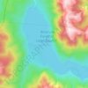 Topografische kaart Lago Epuyén, hoogte, reliëf